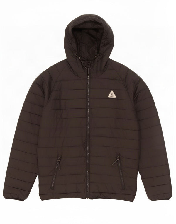Jaqueta acolchoada com capuz masculina Billabong UK 40 poliéster preto grande