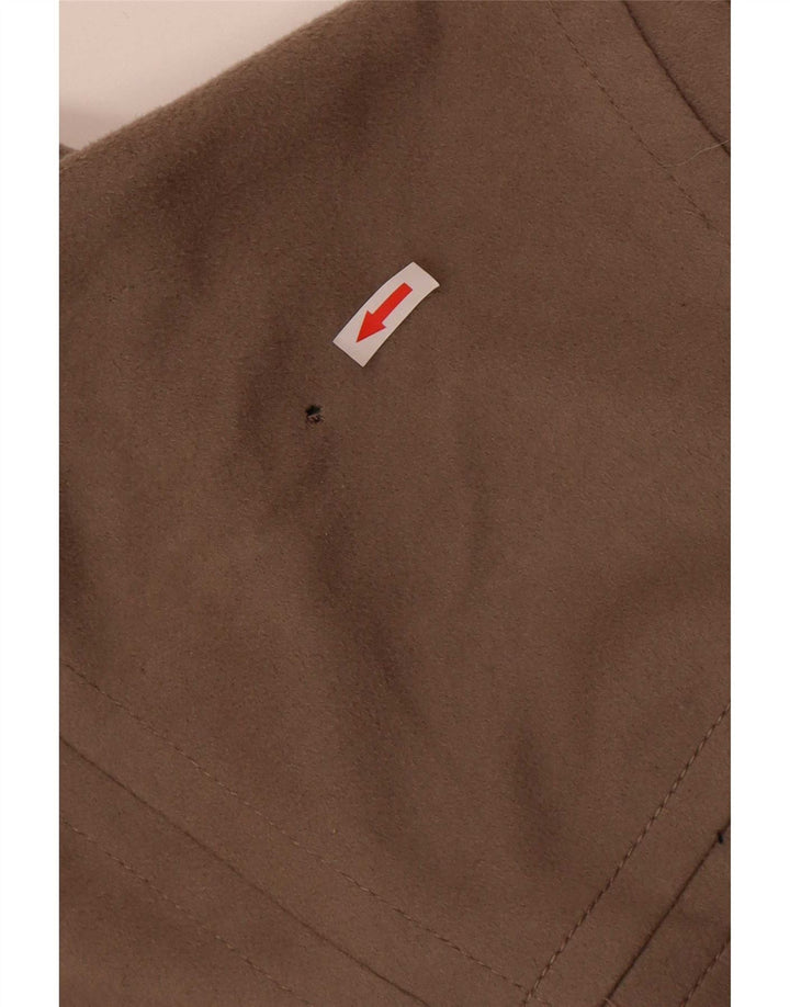 Sobretudo feminino Zara UK 14 lã cinza médio