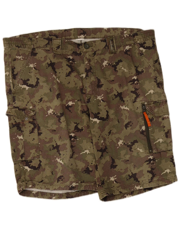 Solognac Mens Cargo Shorts 2XL W44 Khaki Camouflage