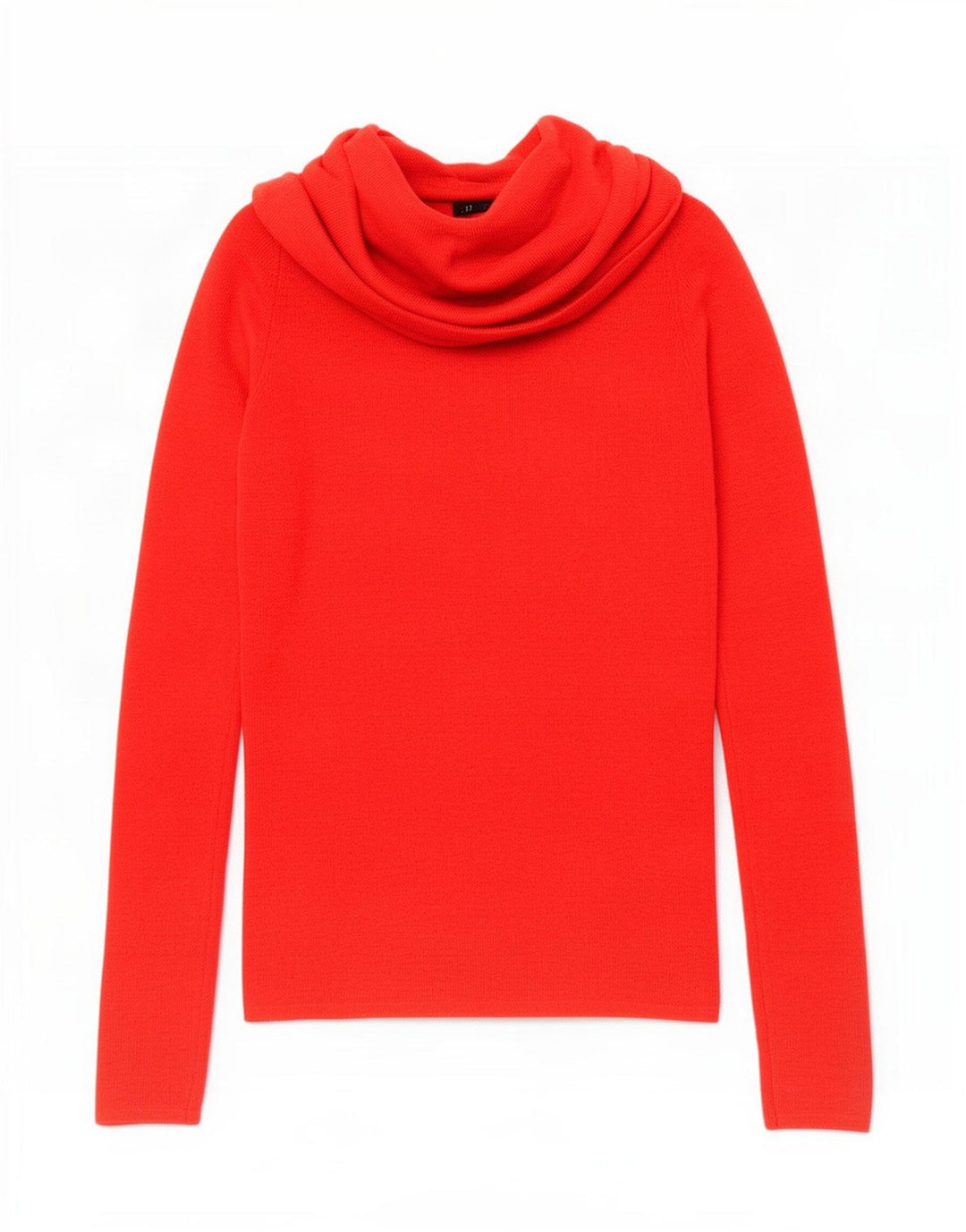 Zara Suéter feminino com gola redonda e gola redonda, Reino Unido 8 pequeno vermelho