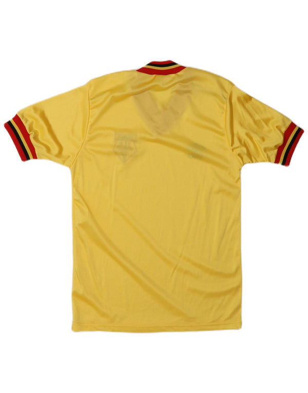Camisa de futebol masculina Umbro Watford Home 1982-1985 pequena amarela esportiva