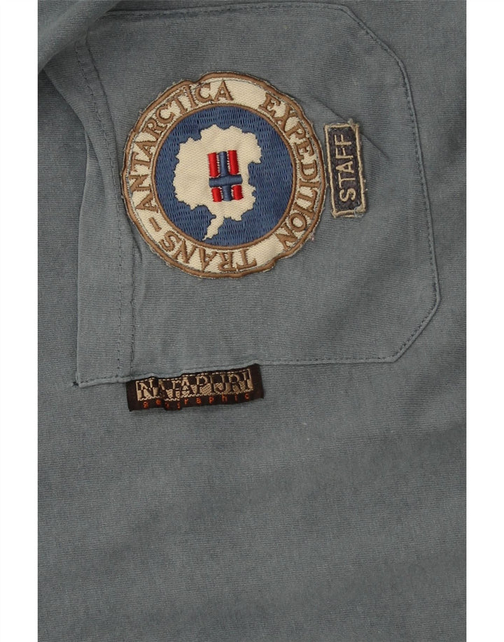 Camiseta masculina Napapijri azul médio