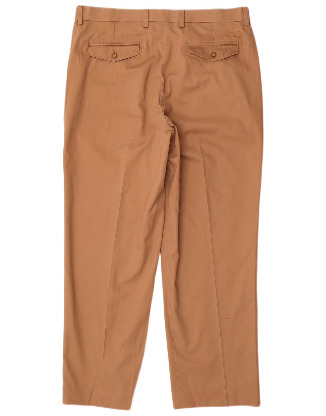 Calça chino reta masculina LLBEAN Comfort Fit W36 L31 algodão bege