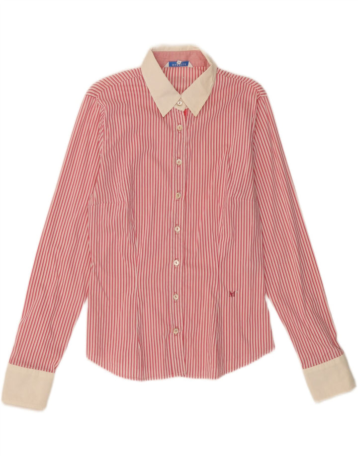 Camisa feminina MARELLA IT 44 algodão listrado rosa médio