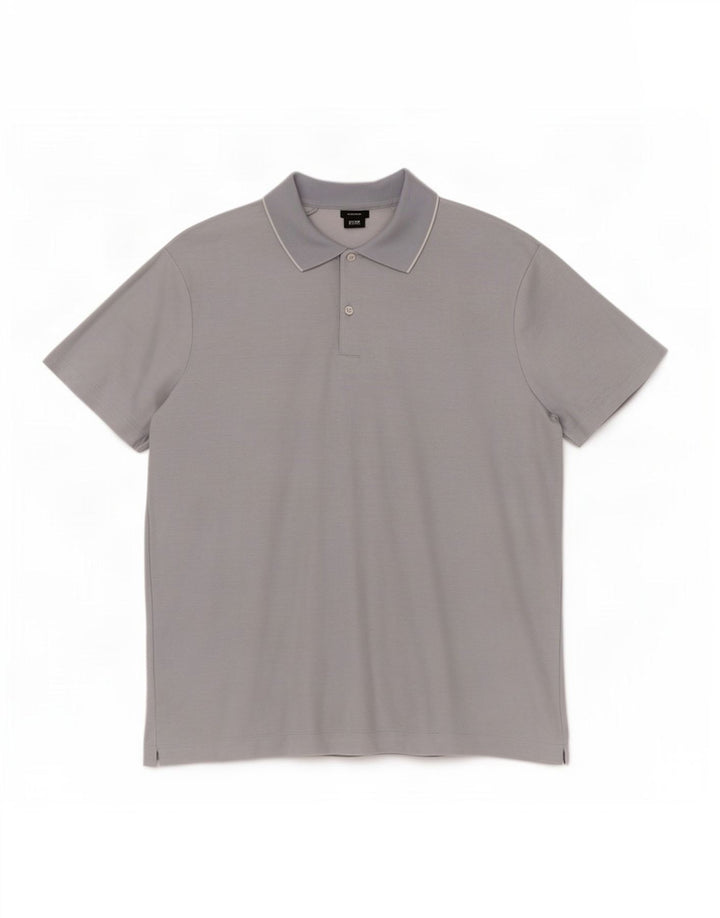 Camisa polo masculina Hugo Boss Regular Fit grande algodão azul