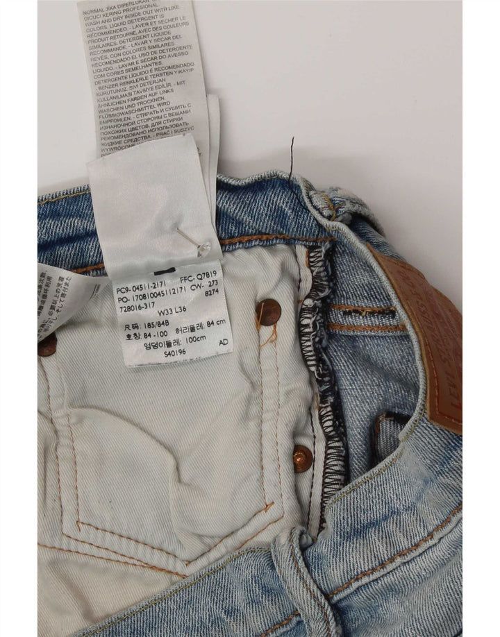 Calça Jeans Levis 511 Slim Masculina W33 L30 Azul Algodão