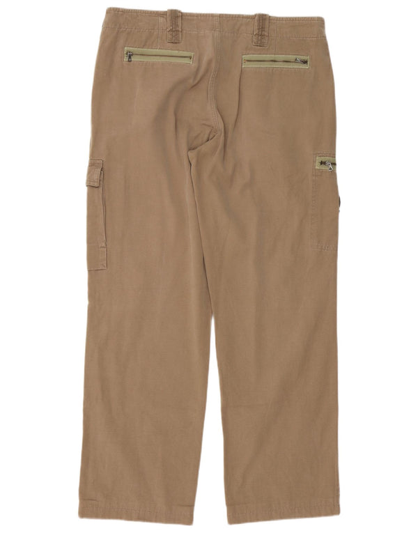 Calça cargo reta masculina Napapijri IT 52 XL W36 L32 algodão bege