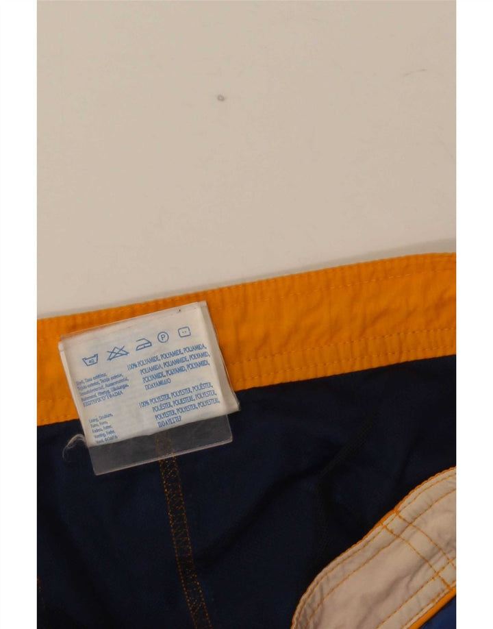 Shorts de natação masculino Champion médio azul marinho colorblock poliamida