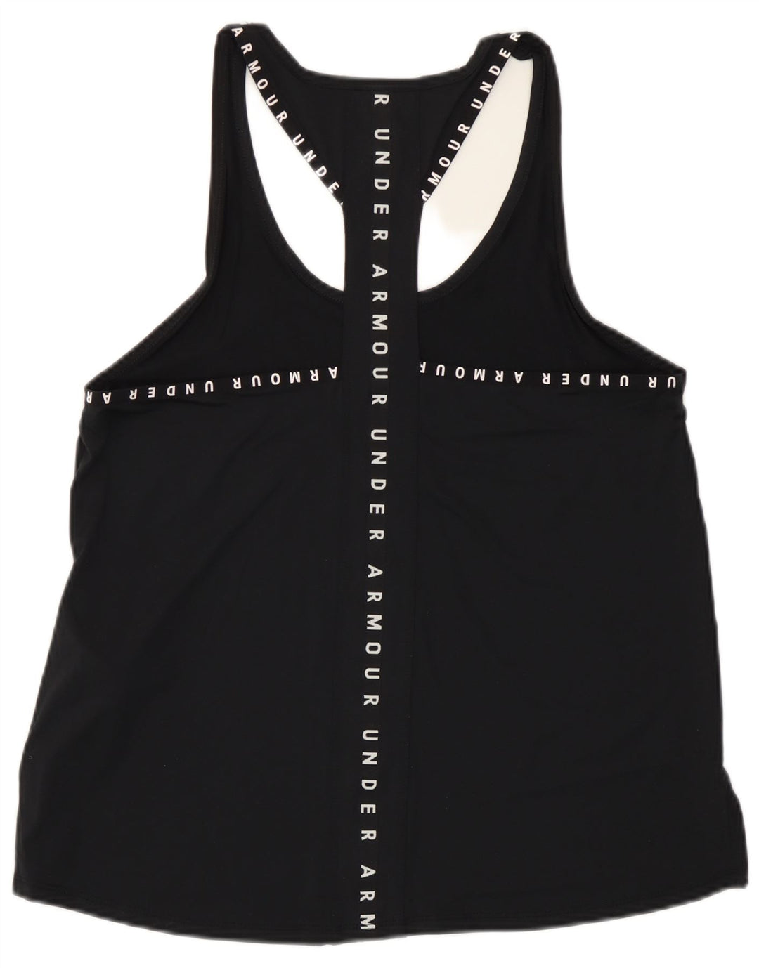 Under Armour Womens Heat Gear Graphic Vest Top UK 14 Médio Preto Poliéster