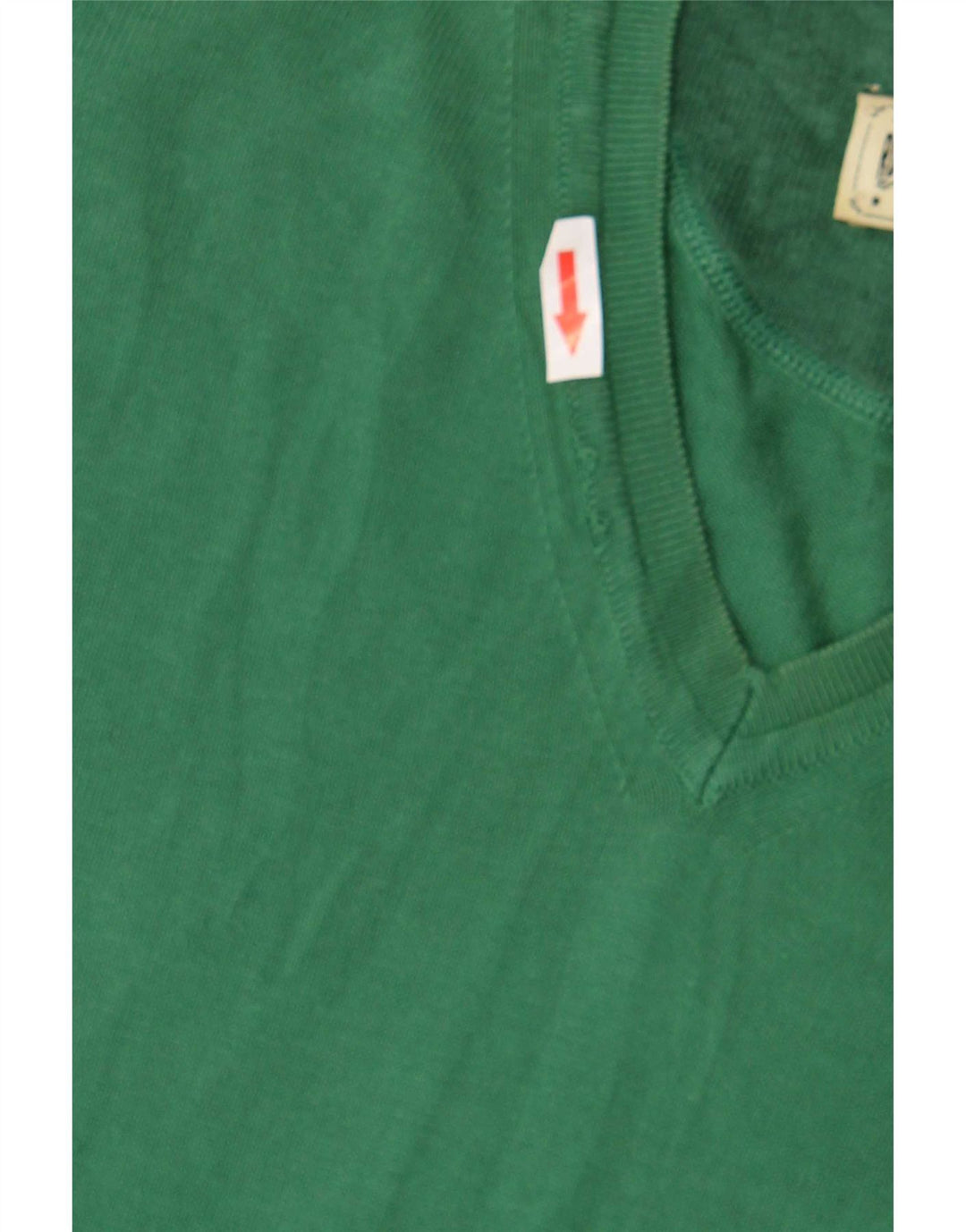 Suéter masculino Marlboro Classics com decote em V de algodão verde médio
