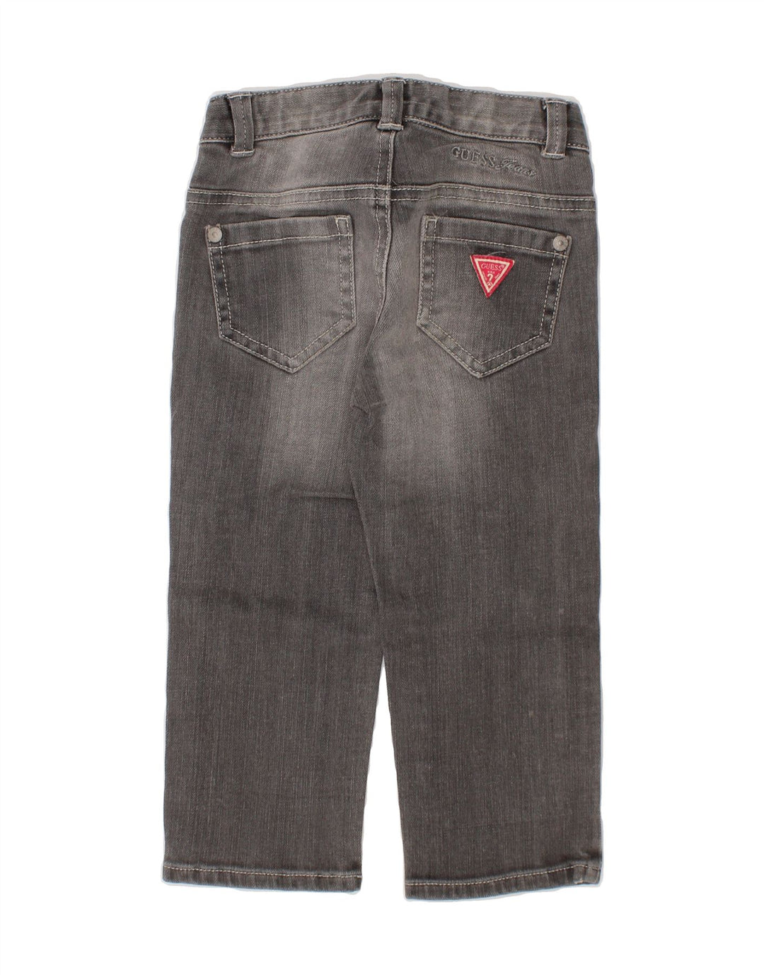 GUESS Baby Girls Straight Jeans 9-12 Months W18 L12  Grey Cotton Vintage Guess and Second-Hand Guess from Messina Hembry 