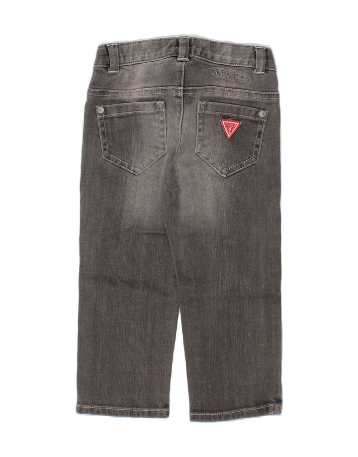 GUESS Baby Girls Straight Jeans 9-12 Months W18 L12  Grey Cotton Vintage Guess and Second-Hand Guess from Messina Hembry 