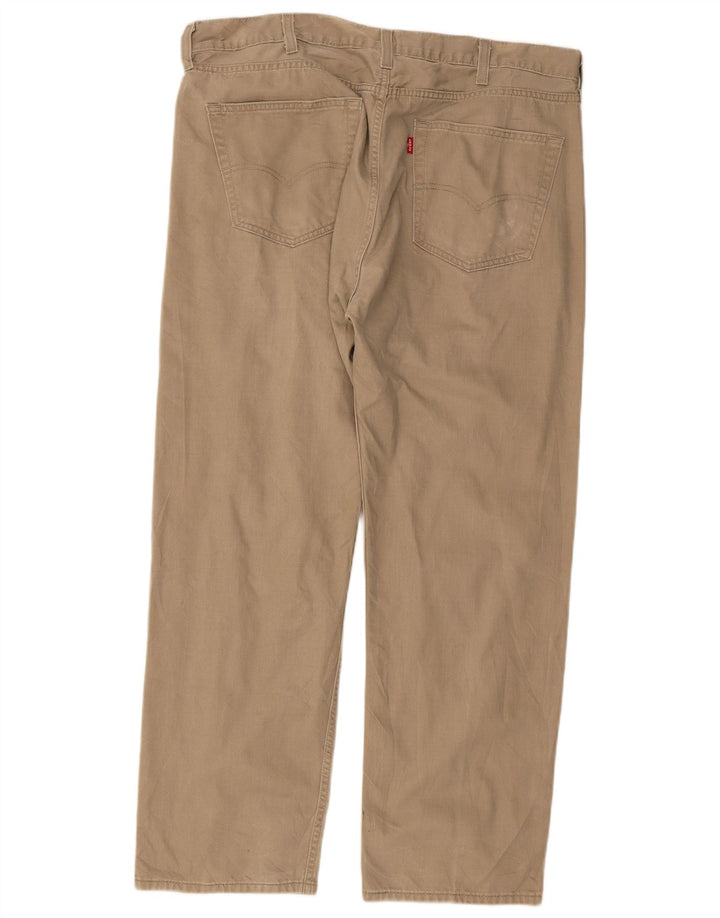 Shorts esportivos retos masculinos Levi's W38 L30 bege