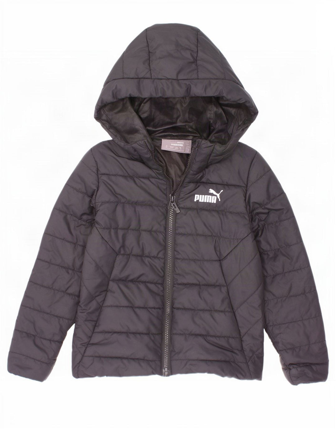 Casaco acolchoado com capuz Puma Boys 5-6 anos preto poliéster