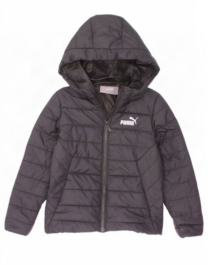 Casaco acolchoado com capuz Puma Boys 5-6 anos preto poliéster