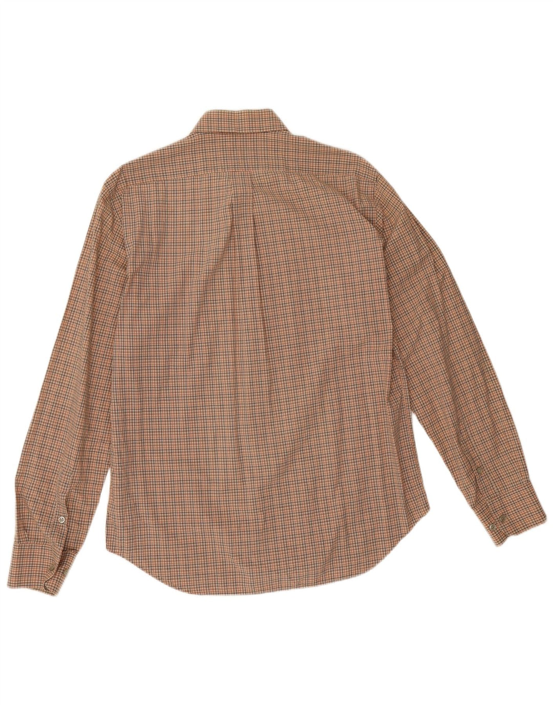 Camisa masculina Marlboro Classics Regular Fit grande xadrez marrom