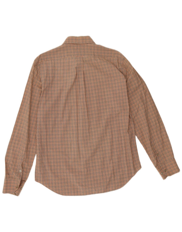 Camisa masculina Marlboro Classics Regular Fit grande xadrez marrom
