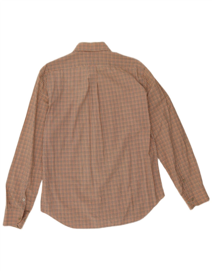 Camisa masculina Marlboro Classics Regular Fit grande xadrez marrom