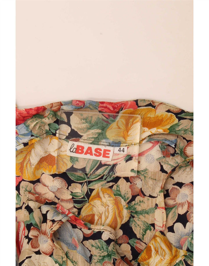 Macacão feminino vintage IT 44 médio floral multicolorido