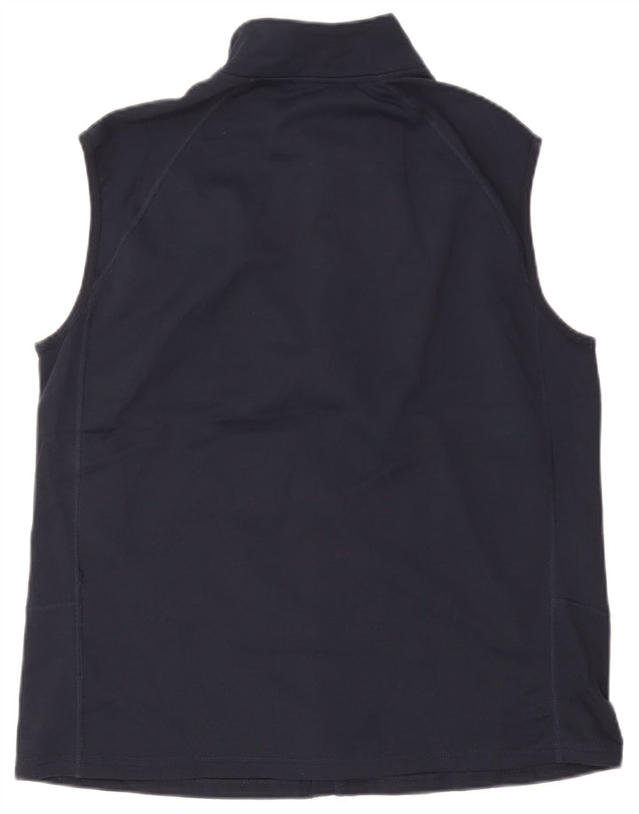 Rohan Mens sem mangas agasalho jaqueta grande poliéster azul marinho