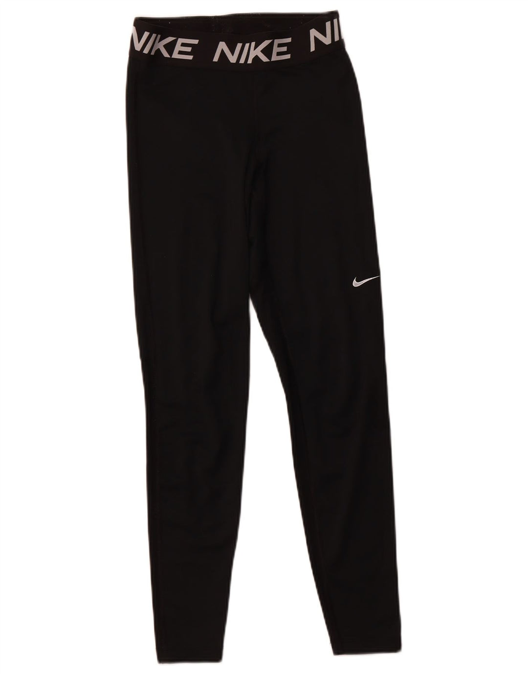 Leggings femininas Nike Dri Fit Graphic UK 8 pequenas pretas de poliéster