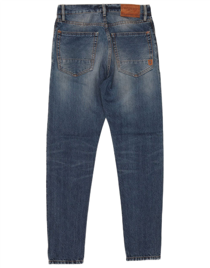 UNIFORM Mens Jeans soltos desgastados W30 L30 Azul