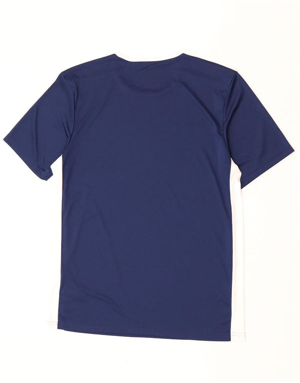 Adidas Mens Aeroready Camiseta Top Grande Azul Marinho Colourblock Poliéster