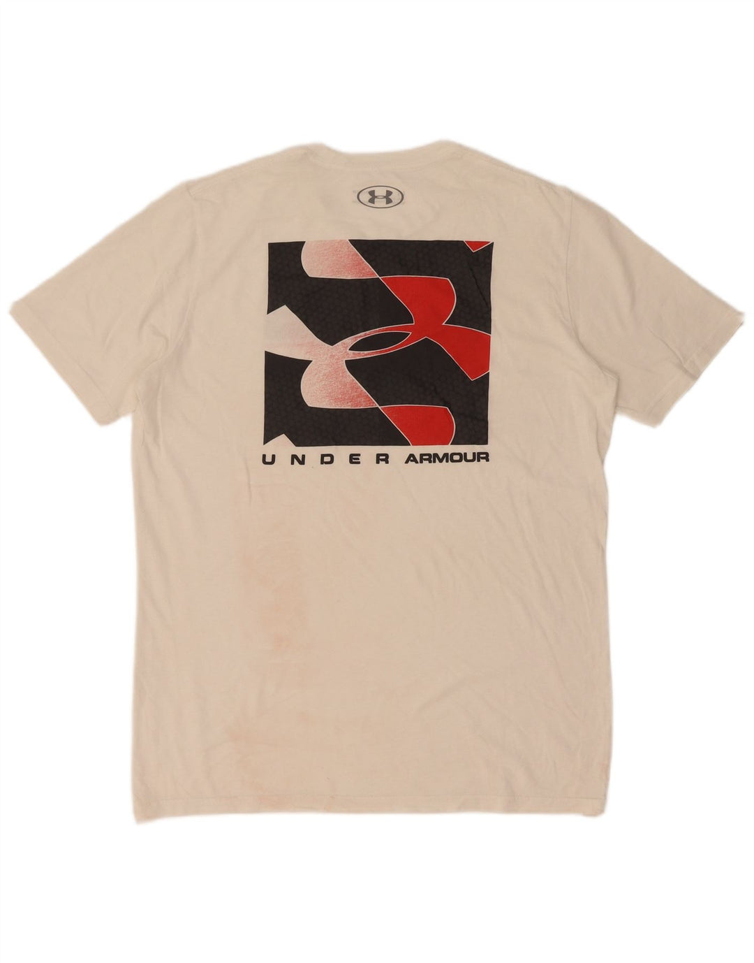 Camiseta masculina Under Armour Heat Gear Graphic Top Médio Branco