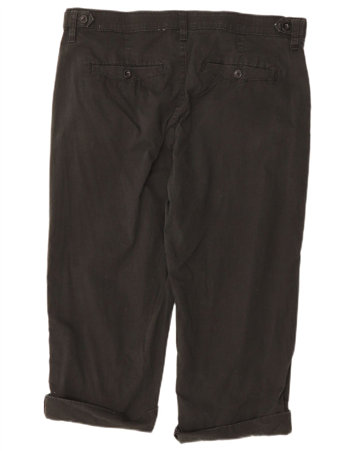 Calça capri feminina LEE reta US 14 XL W34 L18 algodão preto