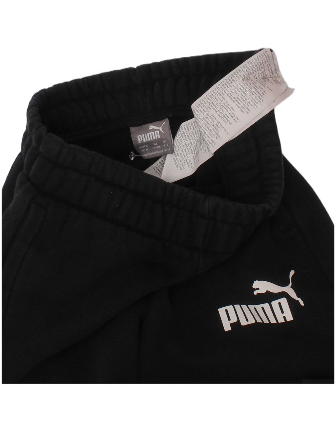Calça esportiva Puma Boys Graphic Joggers 4-5 anos algodão preto