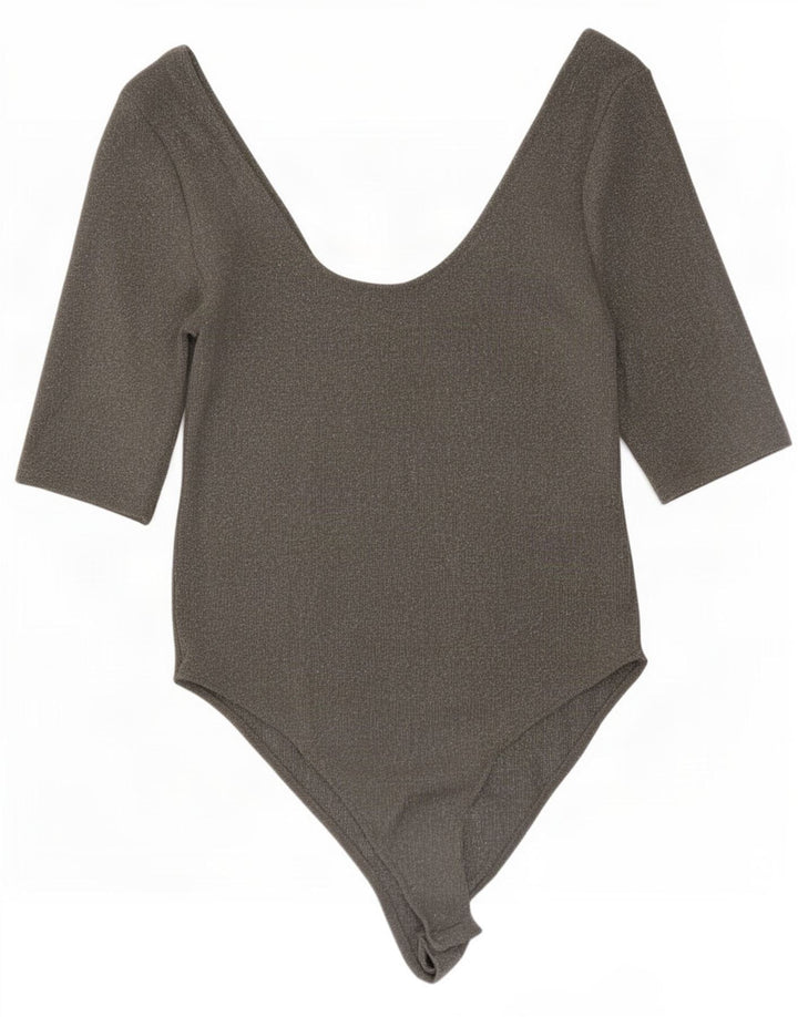 Macacão feminino Zara UK 14 grande cinza elastano