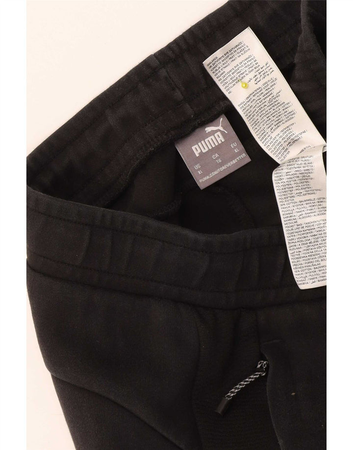 Calça de treino masculina Puma XL algodão preto
