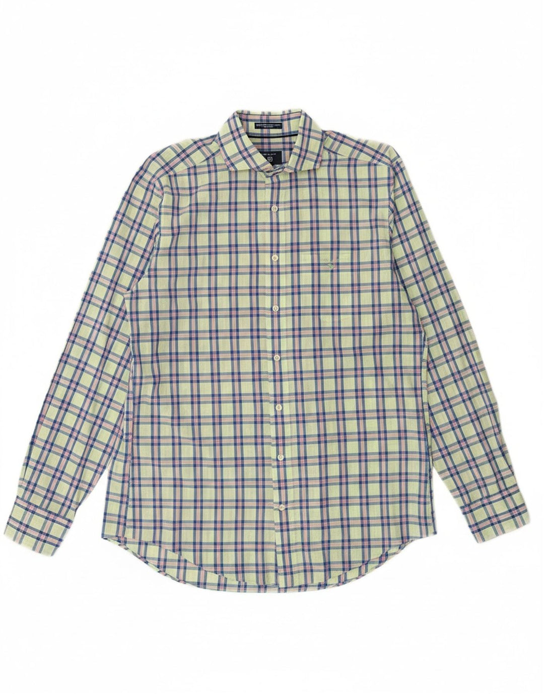 Camisa masculina GANT Regular Fit de algodão xadrez verde médio