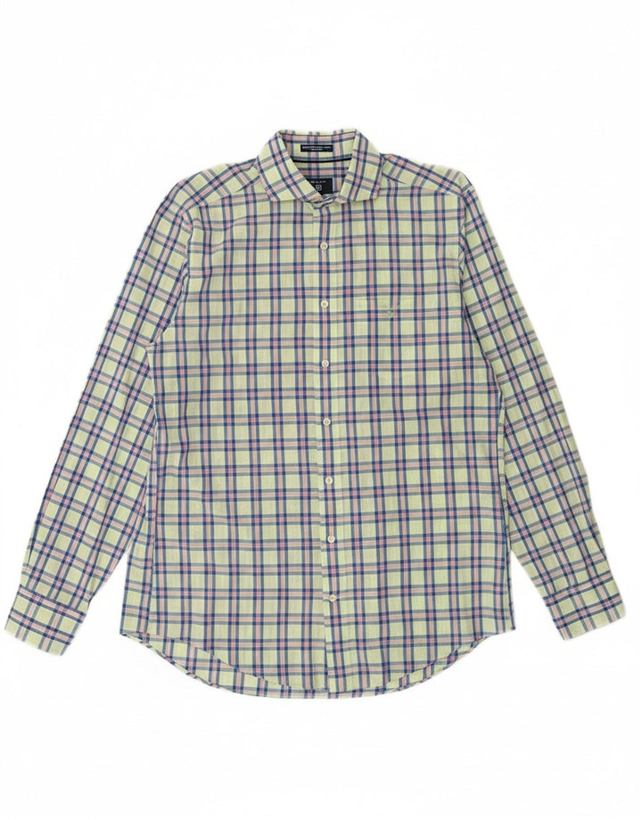 Camisa masculina GANT Regular Fit de algodão xadrez verde médio
