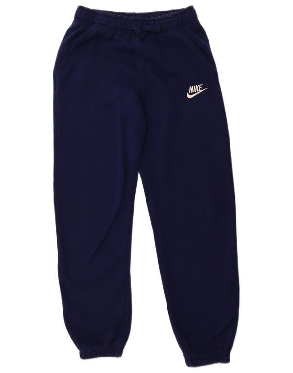 NIKE Meninos Calças de treino Joggers 13-14 anos XL Azul marinho algodão