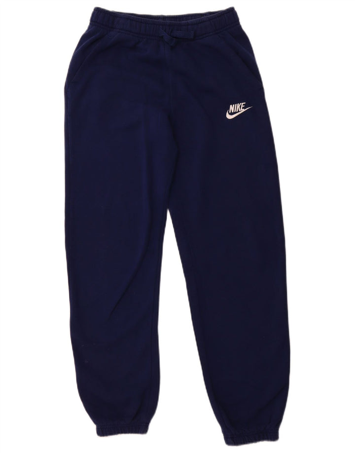 NIKE Meninos Calças de treino Joggers 13-14 anos XL Azul marinho algodão