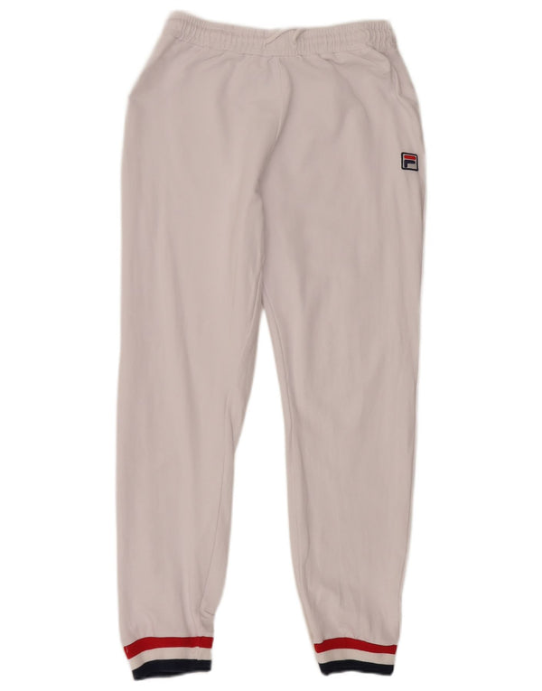 Calça de treino feminina Fila Joggers UK 12 Medium White Colourblock