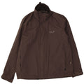 Jaqueta de chuva masculina Jack Wolfskin UK 40/42 grande cinza poliamida