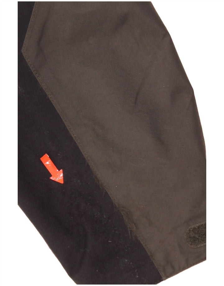 Jaqueta de chuva masculina Jack Wolfskin Reino Unido 36/38 cinza médio colorblock poliamida