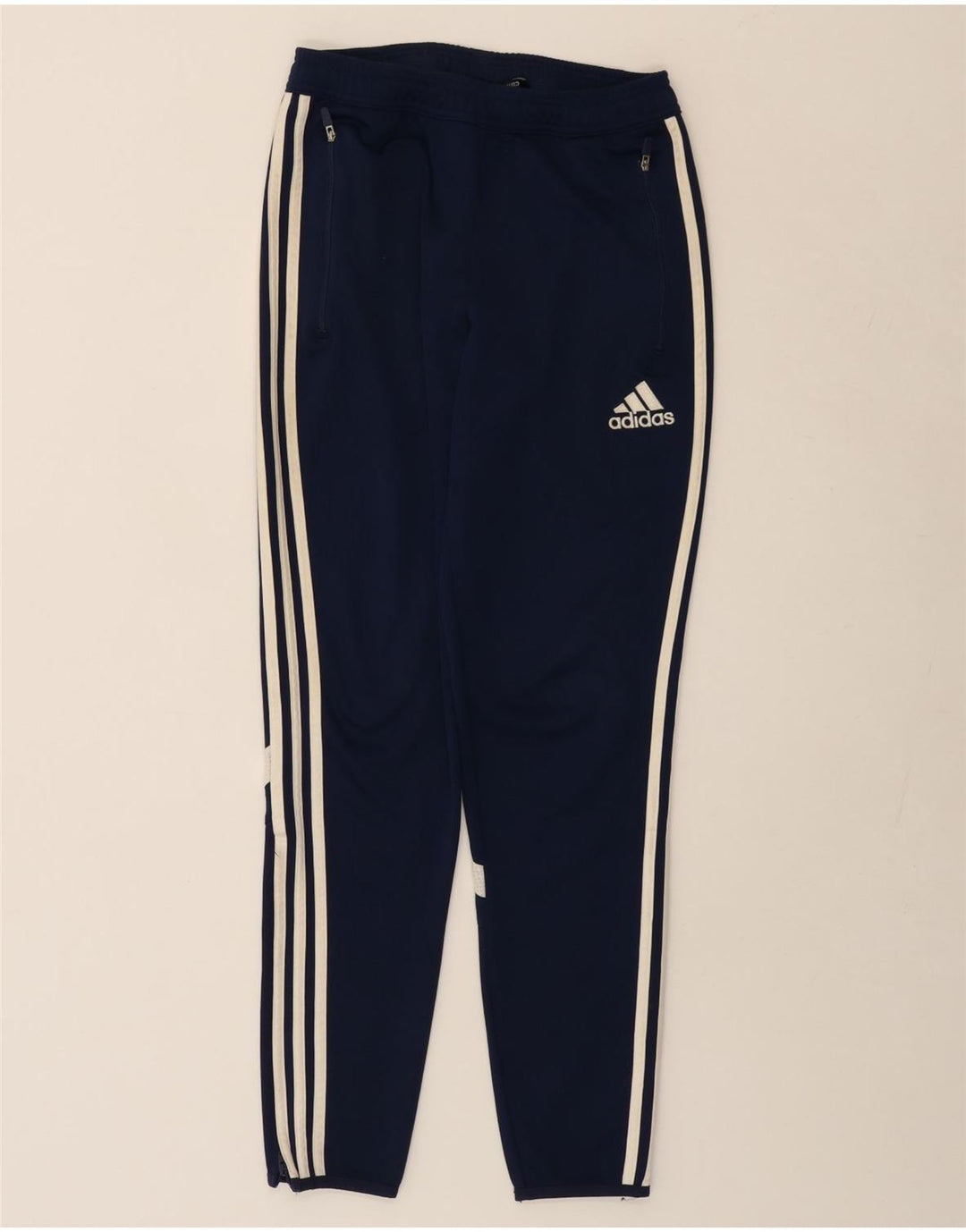 ADIDAS Womens Climacool Tracksuit Pants UK 10 Pequeno Azul Marinho