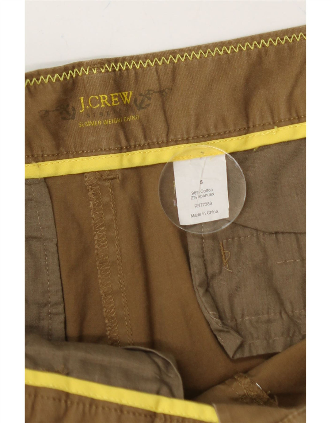 J. CREW Womens Stretch Chino Shorts US 8 Medium W34 Beige Cotton Vintage J. Crew and Second-Hand J. Crew from Messina Hembry 