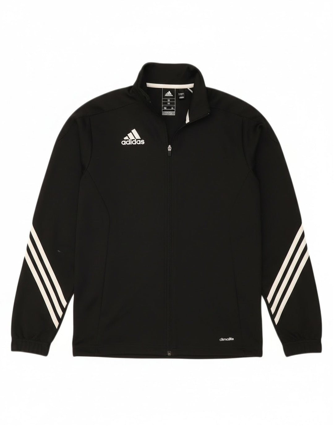 Adidas Mens Climalite Tracksuit Top Jacket Pequeno Poliéster Preto
