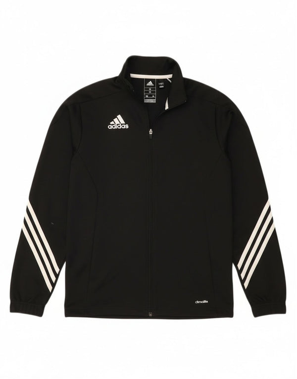 Adidas Mens Climalite Tracksuit Top Jacket Pequeno Poliéster Preto