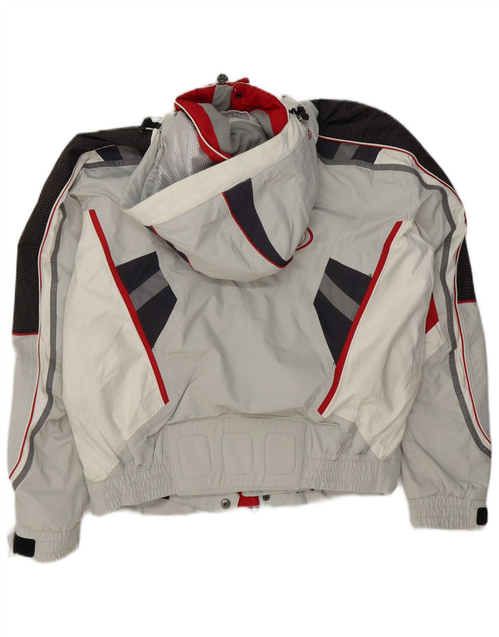 Jaqueta de esqui masculina West Scout de ajuste solto Reino Unido 36 poliéster colorblock cinza pequeno