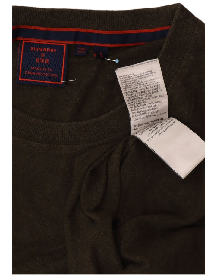 Camiseta masculina SUPERDRY grande algodão verde