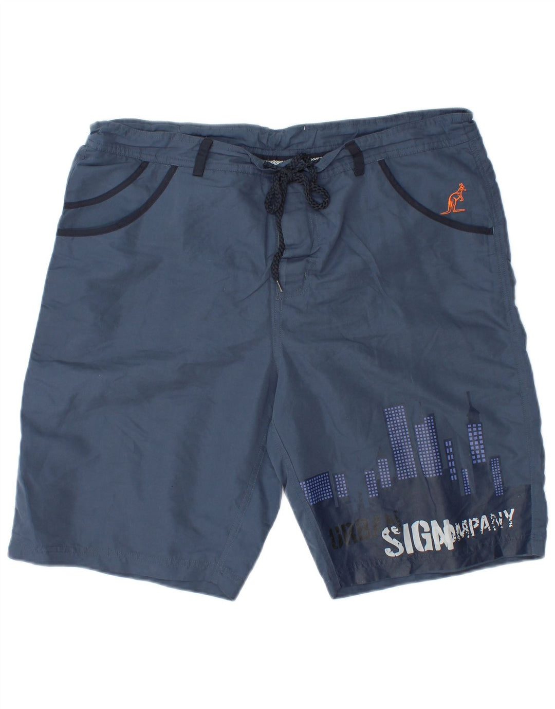 Shorts esportivos gráficos masculinos AUSTRALIAN L'ALPINA XL azul marinho poliéster