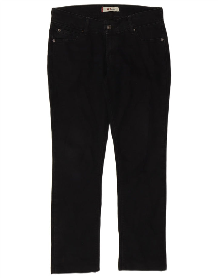 LEVI'S Masculino 571 Slim Jeans W32 L29 Algodão Preto