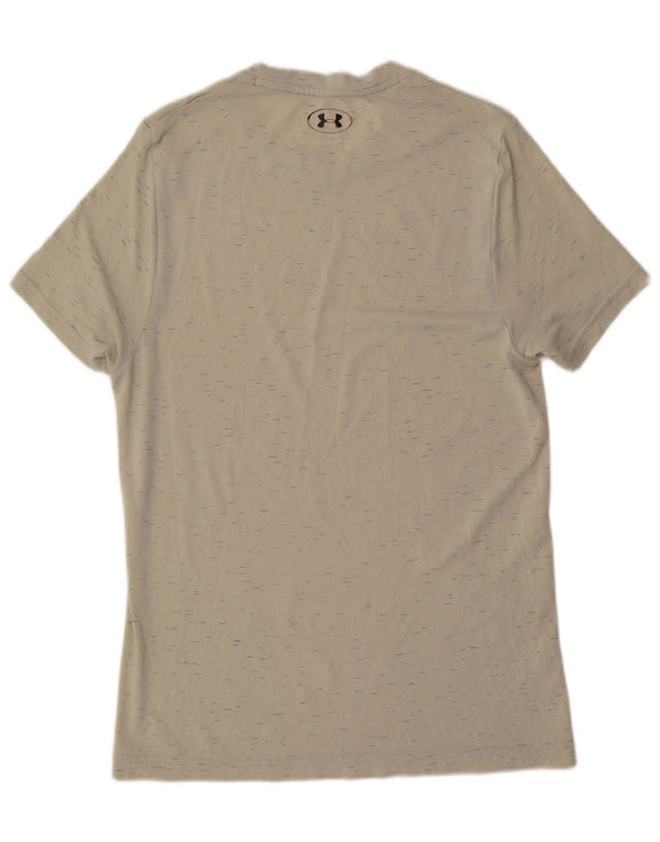 Camiseta masculina Under Armour Top médio azul manchado