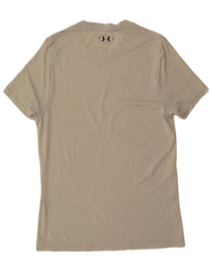 Camiseta masculina Under Armour Top médio azul manchado