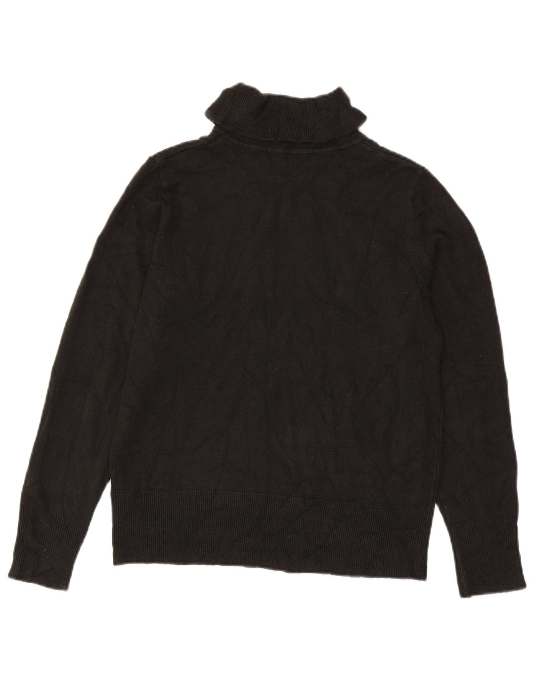 Suéter feminino Marks & Spencer com gola redonda Reino Unido 14 acrílico preto médio